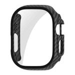 For Apple Watch Ultra 49mm ENKAY PC Frame 9H Tempered Glass Case(Carbon Fibre)