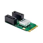 ST551 6Gbps PCIe B+M key to 2 Port SATA 3.0 Card M.2 to dual SATA  Adapter