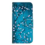 Colored Drawing Pattern Horizontal Flip Leather Case for Huawei Honor 8C, with Holder & Card Slots & Wallet(Plum Blossom)