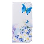 Colored Drawing Pattern Horizontal Flip Leather Case for Huawei Honor 8C, with Holder & Card Slots & Wallet(Butterfly Love)