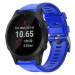 For Garmin Forerunner 945 Metal Buckle Solid Color Silicone Watch Band(Sky Blue)