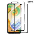 For Samsung Galaxy A04 / A04s 2pcs ENKAY Full Glue 0.26mm 9H 2.5D Tempered Glass Full Film