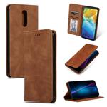 Retro Skin Feel Business Magnetic Horizontal Flip Leather Case for LG Stylo 5(Brown)