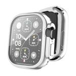 For Apple Watch Ultra 49mm ENKAY Full Coverage Electroplated Soft TPU Case with Screen Film(Silver)