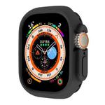 For Apple Watch Ultra 49mm ENKAY Solid Color Protective Soft TPU Frame Case(Black)