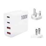 GaN 100W Dual USB + Dual USB-C/Type-C Multi Port Charger for Apple MacBook Series US / UK Plug