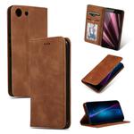 Retro Skin Feel Business Magnetic Horizontal Flip Leather Case for Sony Xperia XZ4 Compact(Brown)