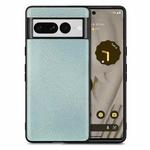 For Google Pixel 7 Flow Color Leather Back Cover Phone Case(Blue)