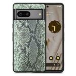For Google Pixel 7 Snakeskin Leather Phone Case(Green)