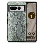 For Google Pixel 7 Pro SnakeskinLeather Phone Case(Green)