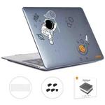 For MacBook Pro 13.3 A1706/A1989/A2159 ENKAY Hat-Prince 3 in 1 Spaceman Pattern Laotop Protective Crystal Case with TPU Keyboard Film / Anti-dust Plugs, Version:EU(Spaceman No.2)