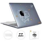 For MacBook Air 13.3 2018 A1932 ENKAY Hat-Prince 3 in 1 Spaceman Pattern Laotop Protective Crystal Case with TPU Keyboard Film / Anti-dust Plugs, Version:EU(Spaceman No.5)