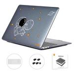 For MacBook Air 13.3 2020 A2179/A2337/A2779 2023 ENKAY Hat-Prince 3 in 1 Spaceman Pattern Laotop Protective Crystal Case with TPU Keyboard Film / Anti-dust Plugs, Version:US(Spaceman No.5)