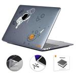 For MacBook Pro 14.2 A2442/A2779 2023 ENKAY Hat-Prince 3 in 1 Spaceman Pattern Laotop Protective Crystal Case with TPU Keyboard Film / Anti-dust Plugs, Version:US(Spaceman No.2)