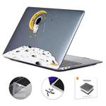 For MacBook Pro 14.2 A2442/A2779 2023 ENKAY Hat-Prince 3 in 1 Spaceman Pattern Laotop Protective Crystal Case with TPU Keyboard Film / Anti-dust Plugs, Version:US(Spaceman No.3)