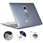For MacBook Pro 14.2 A2442/A2779 2023 ENKAY Hat-Prince 3 in 1 Spaceman Pattern Laotop Protective Crystal Case with TPU Keyboard Film / Anti-dust Plugs, Version:EU(Spaceman No.4)