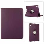 For iPad 10th Gen 10.9 2022 ENKAY Hat-Prince 360 Degree Rotation Litchi Leather Smart Tablet Case(Dark Purple)