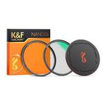 K&F CONCEPT SKU.1824 82mm Black Diffusion 1/4 Lens Filter Kit Dream Cinematic Effect Filter for Vlog/Portrait Image
