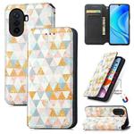 For Huawei Nova Y70 CaseNeo Colorful Magnetic Leather Phone Case(Rhombus)