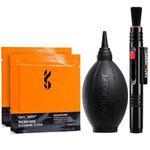 SKU.1917  4-in-1 Camera Cleaning Kit with Lens Brush Pen / Rocket Air Blower / Microfiber Cleaning Cloth / Lens Cleaner Kit