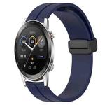For Honor Magic Watch2 42mm 20mm Solid Color Magnetic Clasp Silicone Watch Band(Midnight Blue)