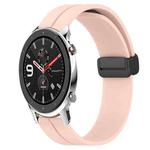 For Amazfit GTR 42mm 20mm Solid Color Magnetic Clasp Silicone Watch Band(Pink)
