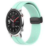 For Amazfit GTR 42mm 20mm Solid Color Magnetic Clasp Silicone Watch Band(Teal)