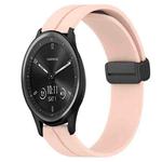 For Garmin Vivomove Sport 20mm Solid Color Magnetic Clasp Silicone Watch Band(Pink)