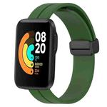 For Xiaomi MI Watch Sport 22mm Solid Color Magnetic Clasp Silicone Watch Band(Army Green)