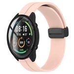 For Xiaomi MI Watch Color 22mm Solid Color Magnetic Clasp Silicone Watch Band(Pink)