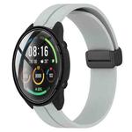 For Xiaomi MI Watch Color 22mm Solid Color Magnetic Clasp Silicone Watch Band(Grey)