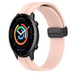For Amazfit GTR 2 22mm Solid Color Magnetic Clasp Silicone Watch Band(Pink)