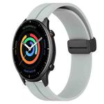 For Amazfit GTR 2 22mm Solid Color Magnetic Clasp Silicone Watch Band(Grey)