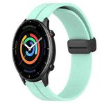 For Amazfit GTR 2 22mm Solid Color Magnetic Clasp Silicone Watch Band(Teal)