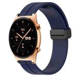 For Honor Watch GS 3 22mm Solid Color Magnetic Clasp Silicone Watch Band(Midnight Blue)