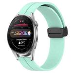 For Huawei Watch 3 Pro New 22mm Solid Color Magnetic Clasp Silicone Watch Band(Teal)