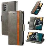 For Nokia G400 CaseNeoSplicing Dual Magnetic Buckle Leather Phone Case(Gray)