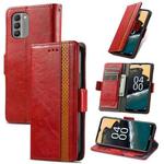 For Nokia G400 CaseNeoSplicing Dual Magnetic Buckle Leather Phone Case(Red)
