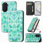 For Huawei Nova 10 Pro CaseNeo Colorful Magnetic Leather Phone Case(Emerald)