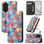 For Huawei Nova 10 CaseNeo Colorful Magnetic Leather Phone Case(Rhombus Mandala)