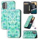 For Nokia G400 CaseNeo Colorful Magnetic Leather Phone Case(Emerald)