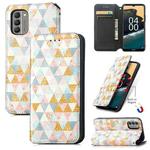 For Nokia G400 CaseNeo Colorful Magnetic Leather Phone Case(Rhombus)