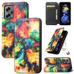 For  Xiaomi Redmi Note 11T CaseNeo Colorful Magnetic Leather Phone Case(Colorful Cloud)