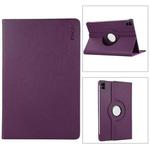For Xiaomi Redmi Pad 10.61 ENKAY Hat-Prince 360 Degree Rotation Litchi Leather Smart Case(Dark Purple)