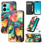 For vivo V25 CaseNeo Colorful Magnetic Leather Phone Case(Colorful Cloud)