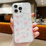 For iPhone 13 Pro Fresh Small Floral Epoxy TPU Phone Case(D06 Love of Butterfly)