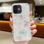 For iPhone 12 Fresh Small Floral Epoxy TPU Phone Case(D01)