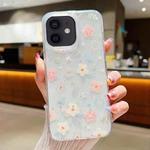 For iPhone 11 Fresh Small Floral Epoxy TPU Phone Case(D02 Hand-painted Flower)