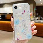For iPhone 7 / 8 / SE 2022 Fresh Small Floral Epoxy TPU Phone Case(D05 Blue Floral)
