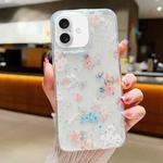 For iPhone 16 Fresh Small Floral Epoxy TPU Phone Case(D01 Beautiful Bouquet)